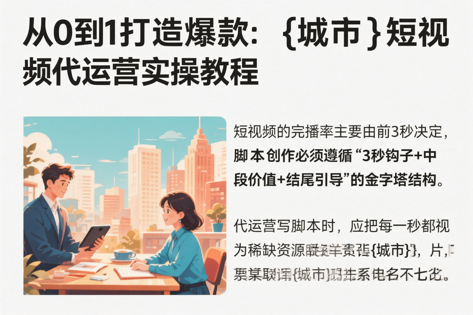 从0到1打造爆款：六合短视频代运营实操教程